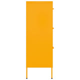Drawer Cabinet Mustard Yellow Steel Medium Ball-Bearing 336146