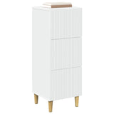 Drawer Cabinet White 33 x 34.5 x 90 cm Engineered Wood 894615