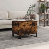 Coffee Table Smoked Oak 60x44.5x45 cm Engineered Wood 830961