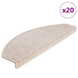 Stair Mats 20 pcs 65x24x4 cm Taupe Half Round Large 3365795
