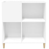Record Cabinet White 84.5x38x89 cm Engineered Wood 831989