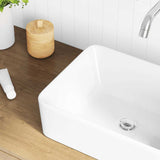 Wash Basin 40x30x13 cm Ceramic White 143919