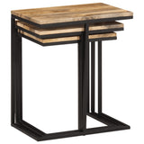 Nesting Tables 3 pcs Solid Wood Acacia 372724