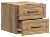 Wall-Mounted Bedside Cabinet 2 pcs Artisan Oak Engineered Wood 899334