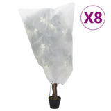 Plant Fleece Covers with Drawstring 8 pcs 70 g/m 0.8x0.8 m 3203515