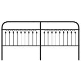Metal Replace Headboard Black 193 cm 376637