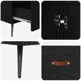 Highboard with Drawer Black Oak 69.5 x 31 x 115 cm 882507