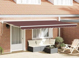 Awning Replacement Fabric Brown 4 x 2 m Polyester 42000459