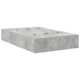 Storage Bed Frame Concrete Grey 120 cm Engineered Wood 3335688