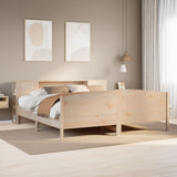 Bookcase Bed without Mattress 180x200cm Solid Wood Pine 3323056