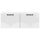 Wall-Mounted TV Cabinet High Gloss White 78.5 x 41 x 30 cm 899029