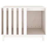 Dog House White 90x60x67 cm Solid Wood Pine 822487