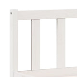 Extra Long Bed Frame without Mattress White 140x220 cm Solid Wood Pine 852449