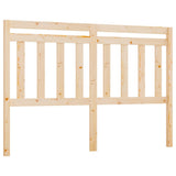 Bed Headboard 146x4x100 cm Solid Wood Pine 814094