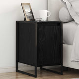 Bedside Table 2 pcs Black Oak 39.5 x 30 x 50 cm Engineered Wood 886643