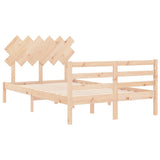 Bed Frame without Mattress 120x200 cm Solid Wood 3195281