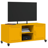 TV Cabinet Mustard Yellow 100.5x39x43.5 cm Steel 846665