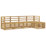 Outdoor Sofa Set 5 pcs White Solid Acacia Wood 3391654