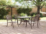 Garden Table Set 5 pcs Bronze Cast Aluminium 3334744