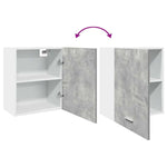 ZNTS Hanging Cabinet Concrete Grey 50x31x60 cm Engineered Wood 856106