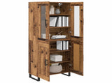 Highboard 2 pcs Old Wood Engineered Wood 3415643