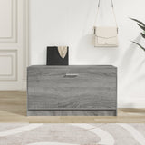 Shoe Bench Grey Sonoma 80x24x45 cm Engineered Wood 342645