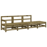 4 Piece Garden Lounge Set Impregnated Wood Pine 825540