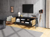 175*39.5*53cm TV cabinet, TV board, TV console with 2 cabinets and open storage space, TV table, TV N605P417177N