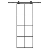 Sliding Door with Hardware Set 76x205 cm ESG Glass&Aluminium 3332885