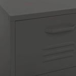 ZNTS Storage Cabinet Anthracite 42.5x35x101.5 cm Steel 336186