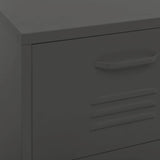 ZNTS Storage Cabinet Anthracite 42.5x35x101.5 cm Steel 336186