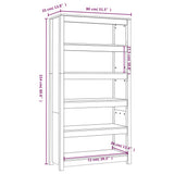 Book Cabinet Honey Brown 80x35x154 cm Solid Wood Pine 821692