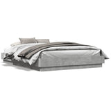 Bed Frame without Mattress Concrete Grey 160x200 cm 3209845