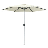 Garden Parasol with Aluminium Pole 270x246 cm Sand White 47345