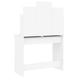 Dressing Table with Mirror White 96x39x142 cm 837574