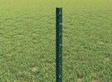 Welded Wire Fence 50 x 0.6 m PVC-Coated Steel Green 3336745