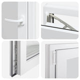 Basement Window RISOR 60x90 cm Tilt&Turn DIN Left White 4108305
