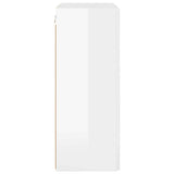 TV Wall Cabinet Wall-mounted High Gloss White 59.5 x 31 x 80 cm 892363