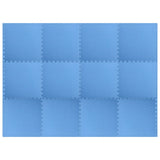 Floor Mats 12 pcs 4.32 EVA Foam Blue 92465