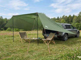 Car Tent with Roof Green 350 x 250 cm Polyester and Steel 42028551
