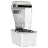 Garden Waterfall Stainless Steel 304 54.5 x 34 x 83 cm Silver 42040591