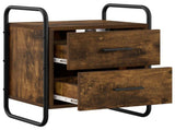 Hanging Bedside Cabinet 2 pcs Smoked Oak 40 x 30 x 50 cm 8013547