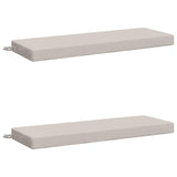 2-Piece Bench Cushions SOEST 2 pcs 100% Polyester White 949667