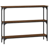 Console Table Brown Oak 100x22.5x75 cm Engineered Wood 834029