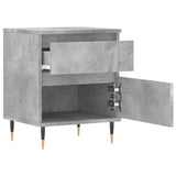 Bedside Cabinets 2 pcs Concrete Grey 40x35x50 cm Engineered Wood 830661