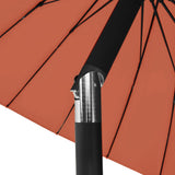 Garden Parasol with Aluminium Pole 270 cm Terracotta 47309
