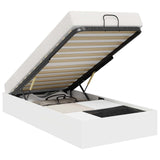 Ottoman Bed Frame White 203 x 90 x 25 cm Engineered Wood 3409253