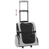 Pet Trolley 3-in-1 Design Grey 48x32x cm Oxford Fabric 42007373