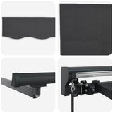 Awning Frame Anthracite 450 x 300 cm Polyester with PU coating 3330871