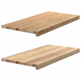 Window Sills 2 pcs Untreated 80x40x2 cm Solid Wood Oak 4009118